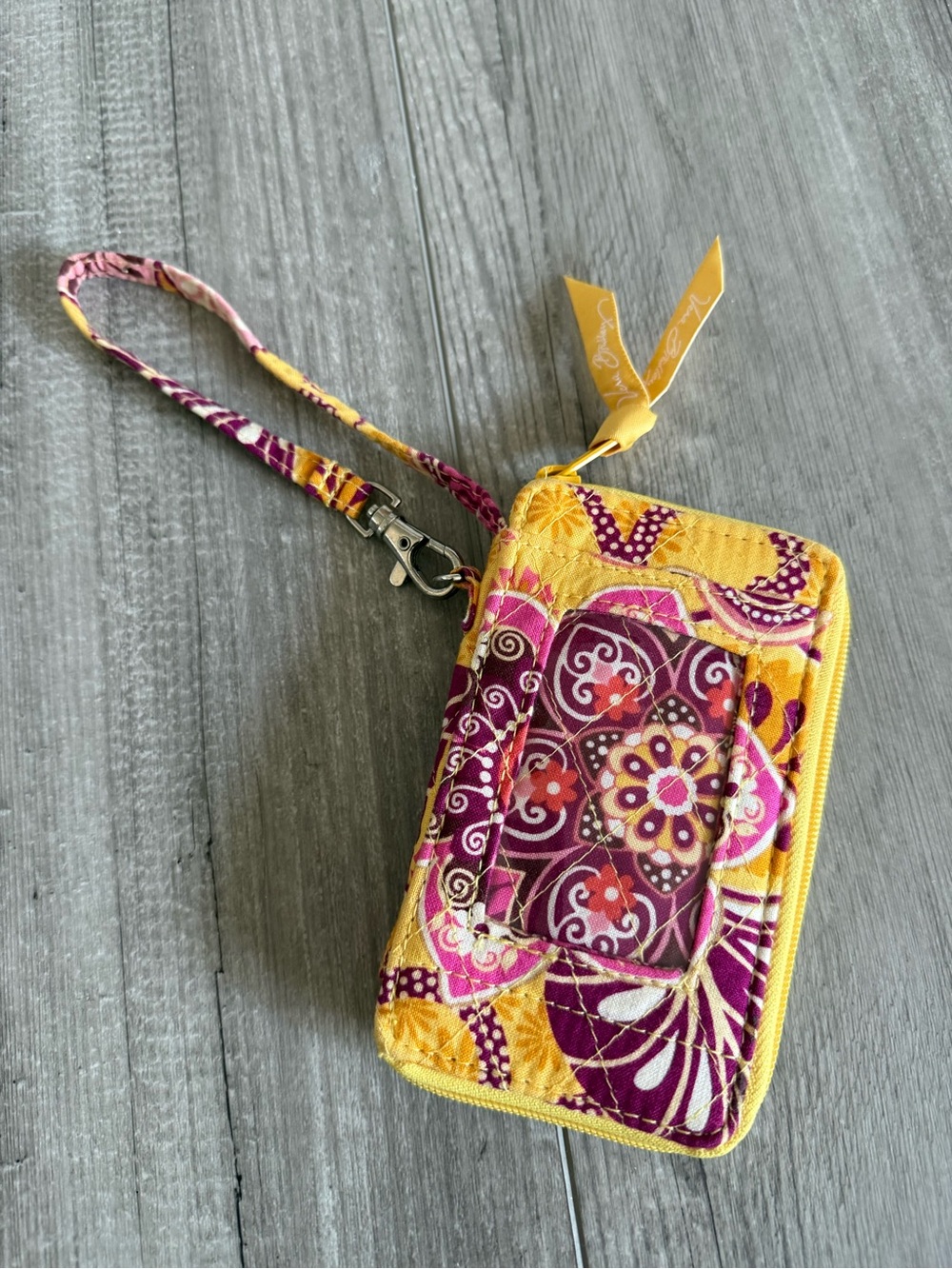 Vera Bradley All in One Wristlet in Bali Gold NWT